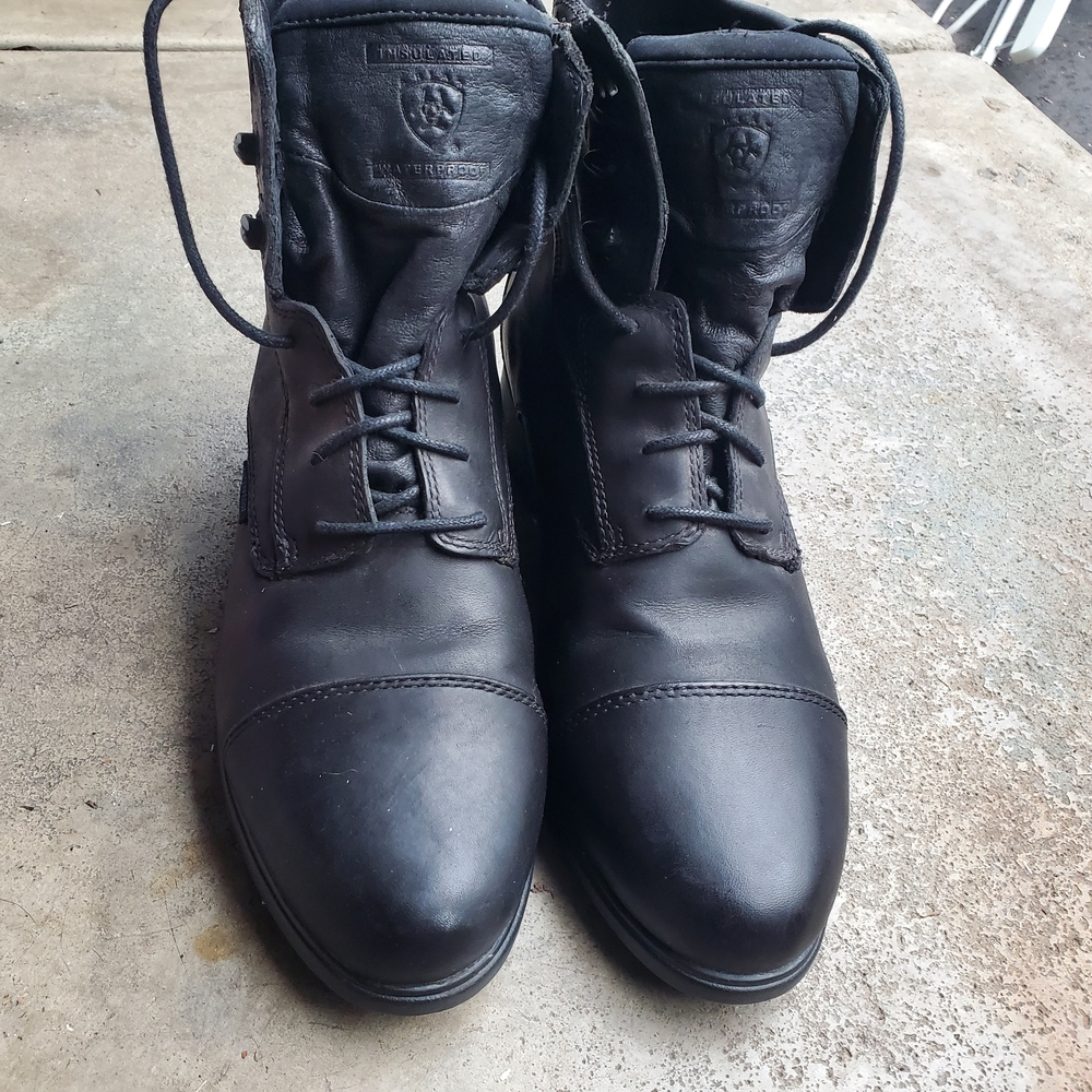 Ariat Black Leather Womens Insulated Paddock  Boots